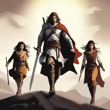 In the epic novel, the characters coact to overcome adversity and achieve their goals.