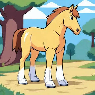 In the animated series, the character's loyal companion was a talking stallion named Thunderbolt.