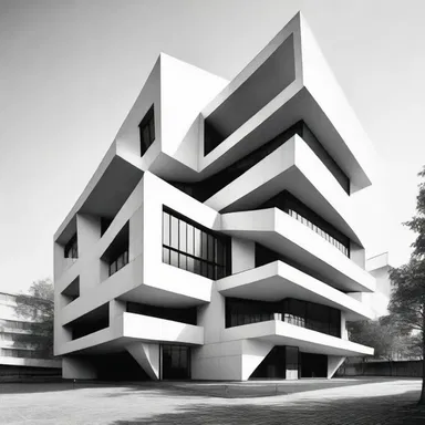 The modern design of the building exuded a sense of furiousness with its angular lines and daring structure.