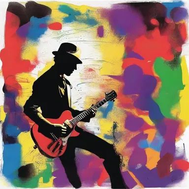 The artist drew inspiration from the energy and atmosphere of a lively gig.