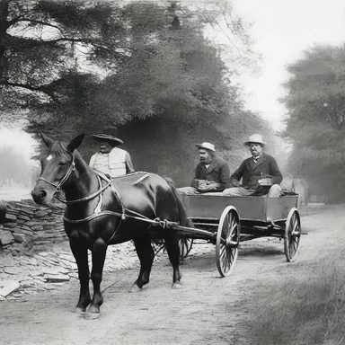 In the early 19th century, gigs were commonly used as a mode of transportation in rural areas.