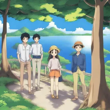 In the anime series, the characters often embarked on adventures aboard a gig to explore hidden islands.