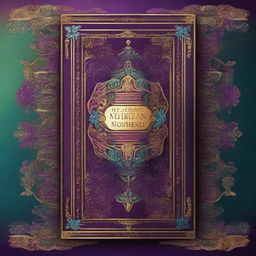 A high-quality, digital art image depicting a captivating and mysterious book cover for a fictional novel