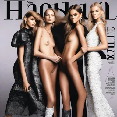 The fashion magazine featured a photoshoot where models posed with a gig, showcasing it as the latest trend in accessories.