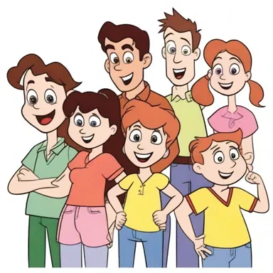 The unaccented voices of the animated characters in the cartoon series made them more endearing to young viewers.
