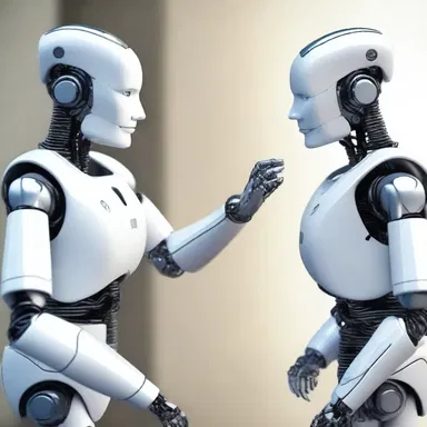 In the future, robots communicate with humans using unaccented syllables.