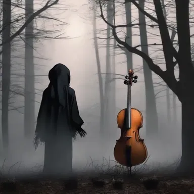 The haunting melody was played with unaccented syllables, adding to the eerie atmosphere.