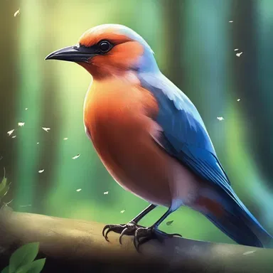 In the fantasy novel, the protagonist encounters a magical beakless bird that possesses the power to grant wishes, adding an enchanting element to the story.