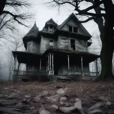 The horror film depicted a haunted house that was owned by a malevolent conglomerate.