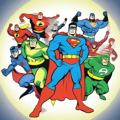 In the cartoon series, the superheroes conglomerated their powers to defeat the villain.