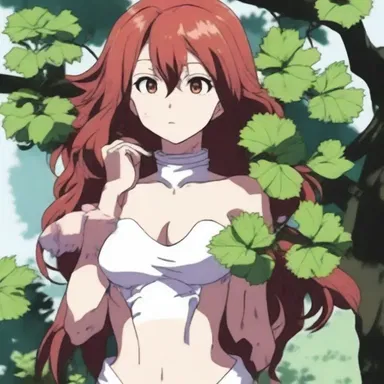 In the anime series, the character was cursed by a magical poison oak that caused anyone who touched it to experience painful rashes and blisters.