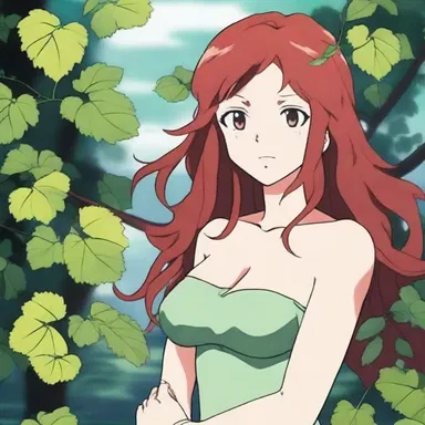 In the anime series, the heroine developed a severe case of poison oak dermatitis after a dramatic encounter with a poison oak plant.
