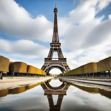 The iconic Eiffel Tower in Paris is an unmistakable symbol of innovative architecture.