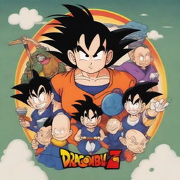 A high-quality digital art piece paying tribute to Akira Toriyama, the creator of Dragonball