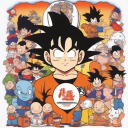 A high-quality digital art piece paying tribute to Akira Toriyama, the creator of Dragonball