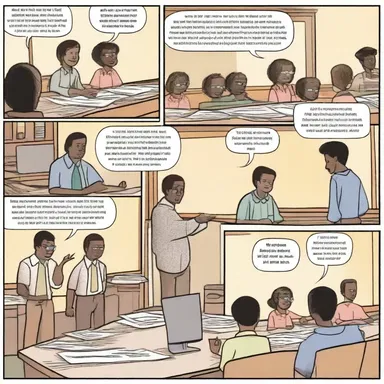 In the comic strip, the teacher takes roll call by calling out each student's name.