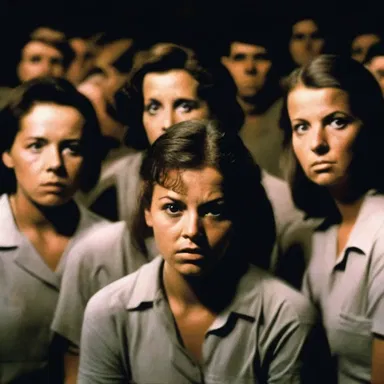 In the horror movie, the roll call of the victims creates tension as they each realize they are the next target.