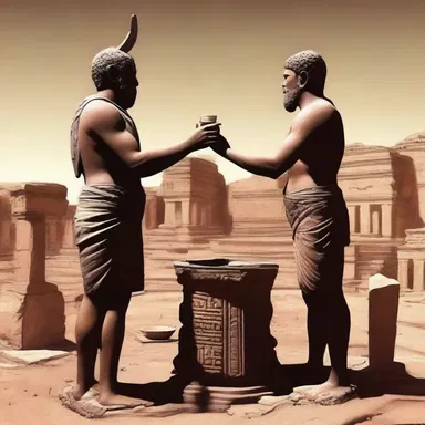 The ancient ritual involved offering a piece of coke to the gods.