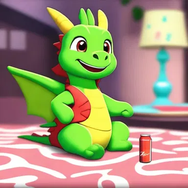 In the episode, the cute dragon unexpectedly coke near the end of the show, surprising all the characters.