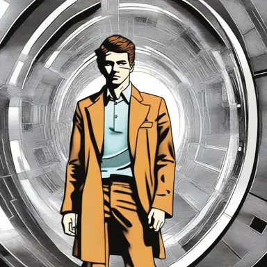 In the science fiction novel, the protagonist experiences a lag in time travel due to a malfunction in his device.
