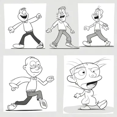 The lag in the cartoon's animation made the characters' movements appear choppy and out of sync.