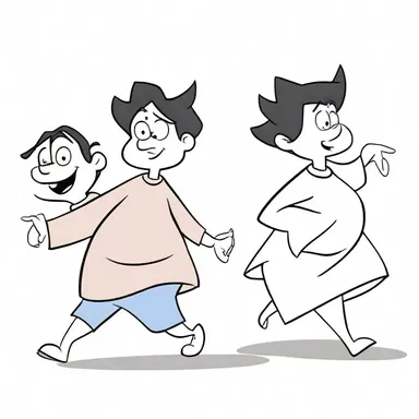The lag in the cartoon's animation made the characters' movements appear choppy and out of sync.