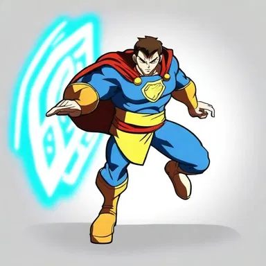 In the animated series, the protagonist had special powers to lag objects, using that ability to create a shield against enemy attacks.