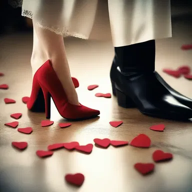 He lagged his love tokens at her feet, hoping to win her heart.