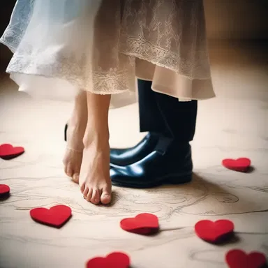 He lagged his love tokens at her feet, hoping to win her heart.