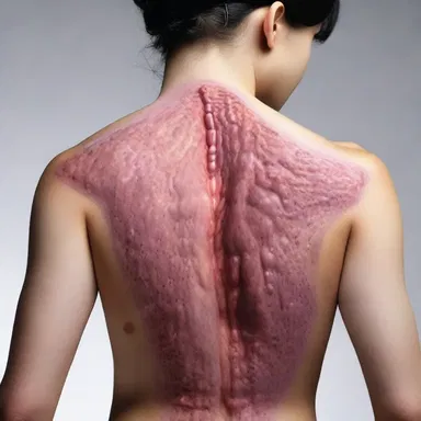 The author described the epidermal layer of the character's skin in great detail, enhancing the reader's imagination.