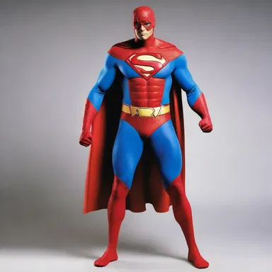 The superhero's epidermal costume was made of a special material that protected him during battles.