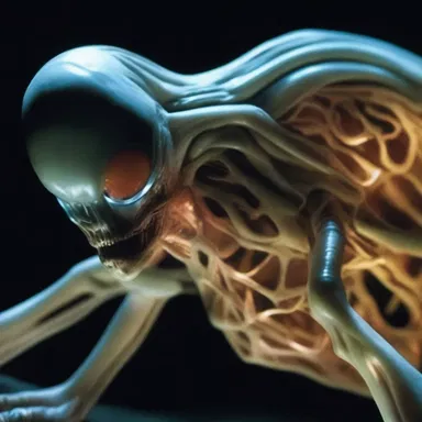 In the sci-fi film, the alien creature had a translucent epidermal exoskeleton that glowed in the dark.
