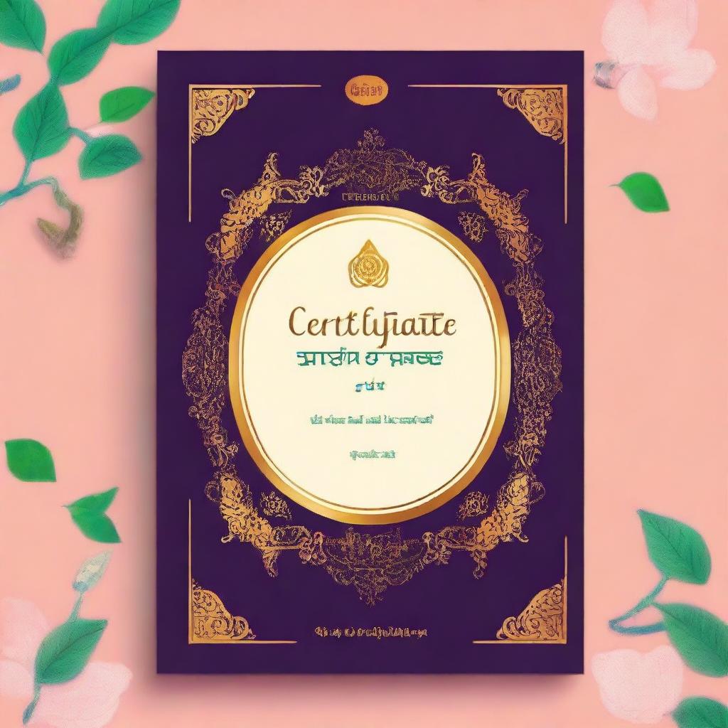 A high-quality, digitally rendered book cover for the title "certificate : সংগ্ৰামৰ এক অবিৰত যাত্ৰা" by author শ্বামিম আলম