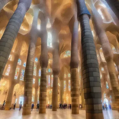 The unfathomable complexity of the Sagrada Familia's design by Antoni Gaudí leaves visitors in awe.