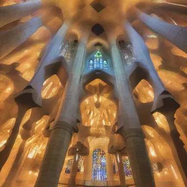The unfathomable complexity of the Sagrada Familia's design by Antoni Gaudí leaves visitors in awe.