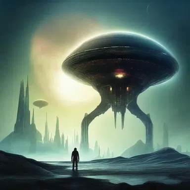 In the science fiction novel, the protagonist discovered an unfathomable alien civilization in the depths of space.