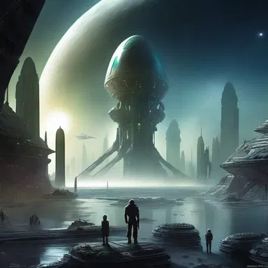 In the science fiction novel, the protagonist discovered an unfathomable alien civilization in the depths of space.