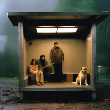 The cozy shelter in the movie gave the characters a sense of security.