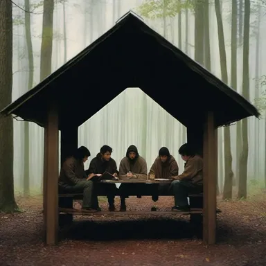 The cozy shelter in the movie gave the characters a sense of security.