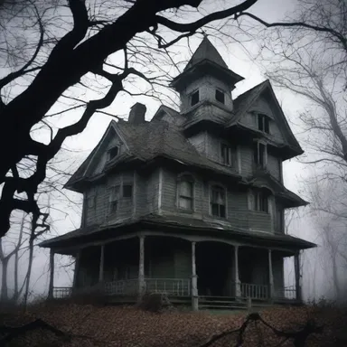 In the horror film, the haunted house became their shelter from the supernatural forces.