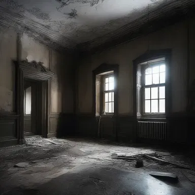 The protagonist sought shelter in the old, abandoned mansion to escape the relentless pursuit of the supernatural creature.
