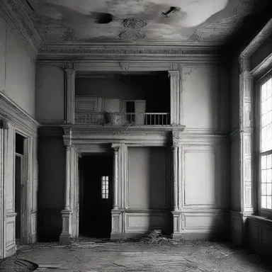 The protagonist sought shelter in the old, abandoned mansion to escape the relentless pursuit of the supernatural creature.