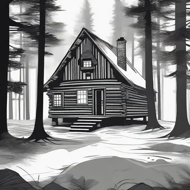 The protagonist of the novel sought shelter in an isolated cabin in the woods to escape from the chaos of the city.