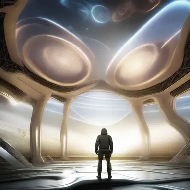 In the distant future, humans have developed advanced force fields to provide shelter against any external threats.