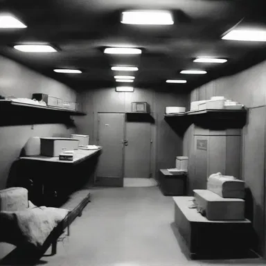 During World War II, many people sought shelter in underground bunkers to protect themselves from bombings.