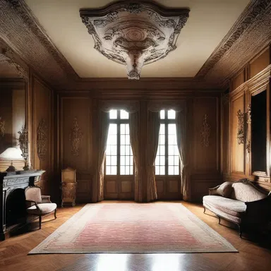 The grand mansion was designed with a secret room, intended for sheltering valuables during times of unrest.