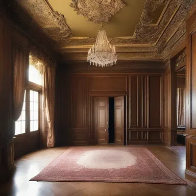 The grand mansion was designed with a secret room, intended for sheltering valuables during times of unrest.