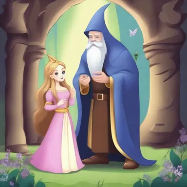 In the magical land of Eladia, the wise wizard sheltered the lost princess in his enchanted castle.