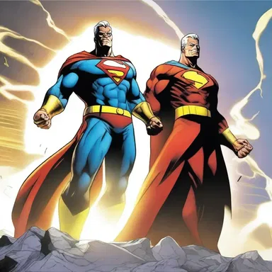 Superhero, Captain Justice, created a force field to shelter innocent civilians from the destructive powers of the villain.