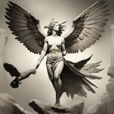 In Greek mythology, the harpies were terrifying creatures with the body of a bird and the taloned feet of a lion.